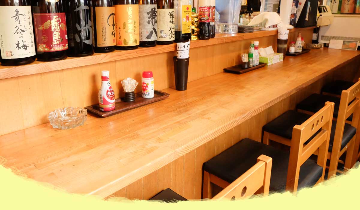 伊与門 カウンター席